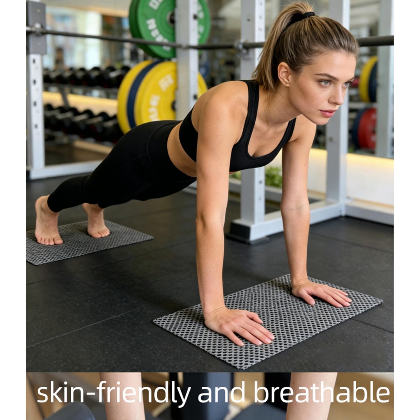 Home Pilates Yoga - Juego de 2 Alfombrillas Antideslizantes para