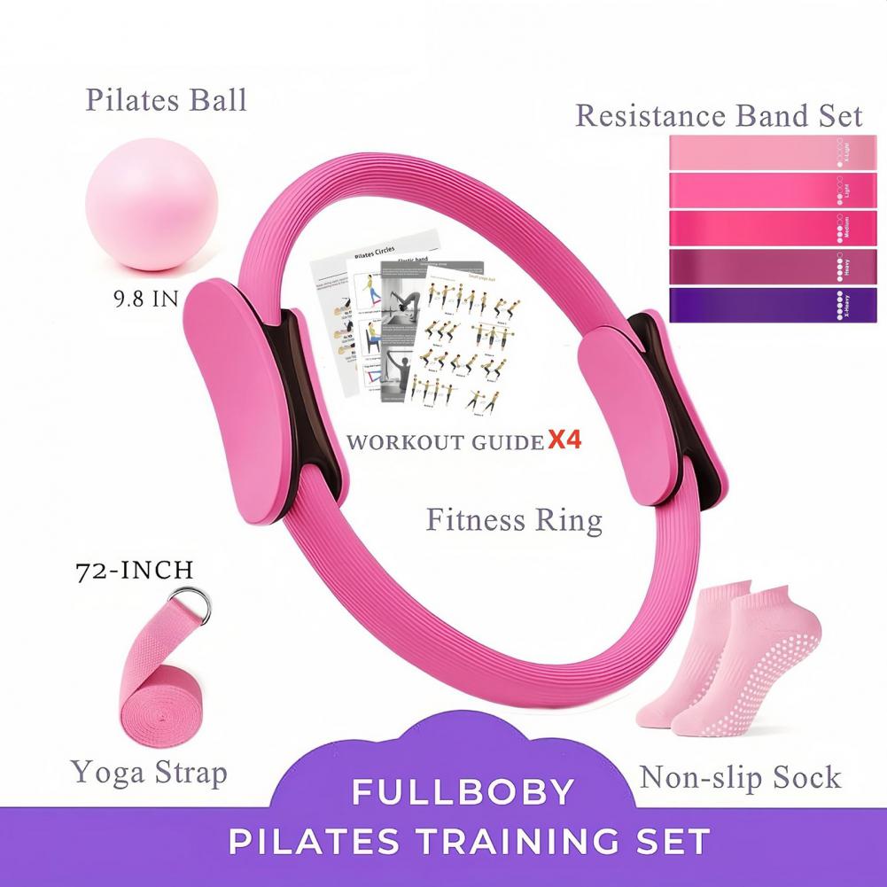 Kit de Yoga y Fitness de 9 Pie - Pilates Yoga Resistance Ring reseña y precio