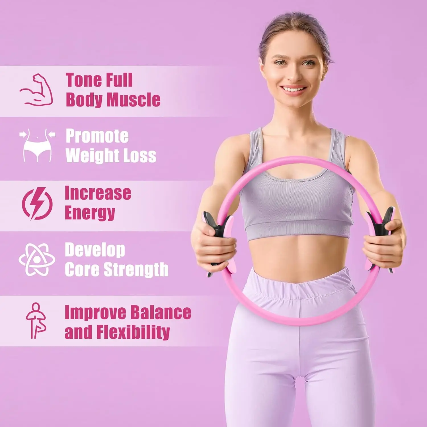 Anillo de Pilates, Entrenador  - Pilates Yoga Resistance Ring reseña y precio
