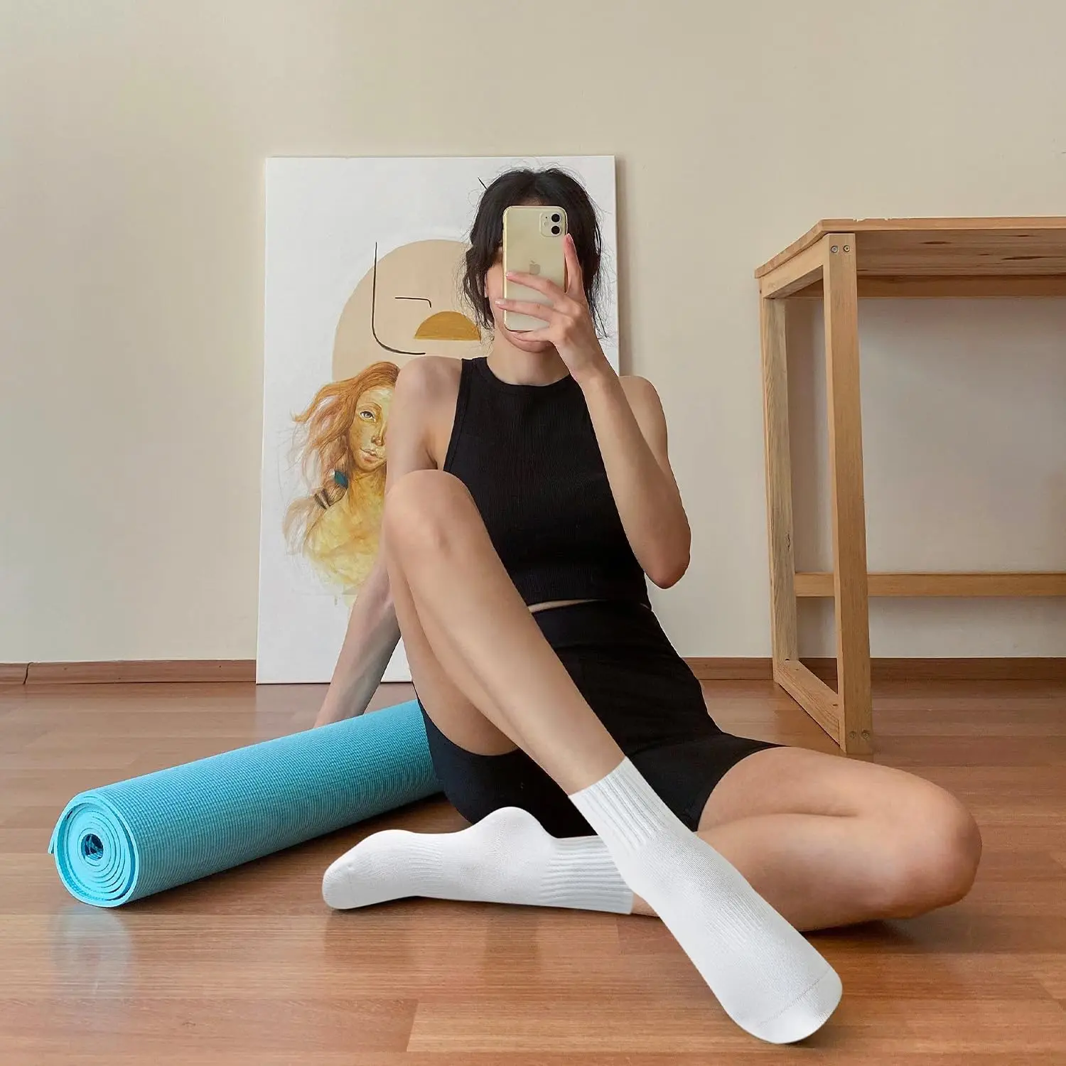 4 pares de calcetines de yoga  - Pilates & Yoga Unleashed International Academy reseña y precio