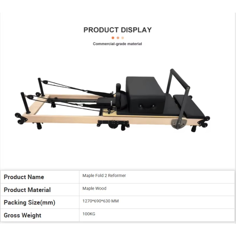 Reformer de Pilates de Madera  - Pilates & Yoga Unleashed International Academy reseña y precio